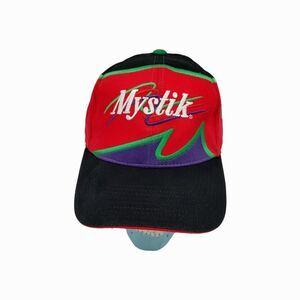 Mystik Lubricants Citgo Oil Adjustable Golf Hat Ball Cap Green Purple Color Pop